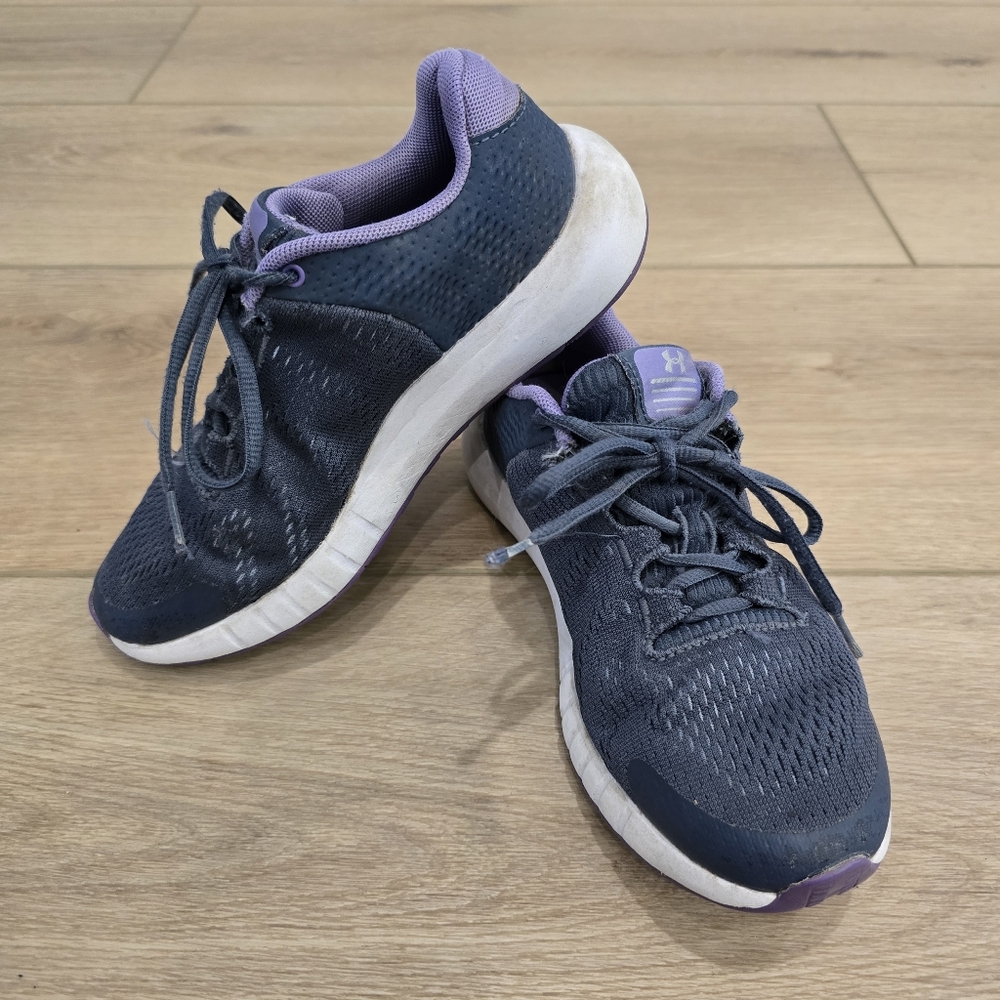under armour shoes Size 3.5Y Purple Youth Girls Athletic Sneakers